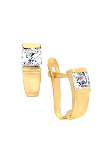 conjunto sortija y pendientes oro amarillo 18 kilates con circonita foto pendientes 234_800_01