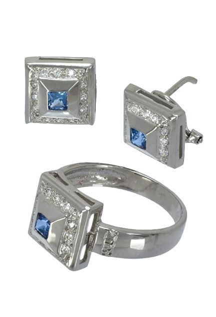 conjunto sortija y pendientes oro blanco con topacios azules vista completa 141_2211-B1