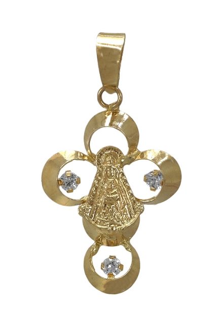 cruz oro 18 ktes Virgen del Rocio foto 01 146_C125