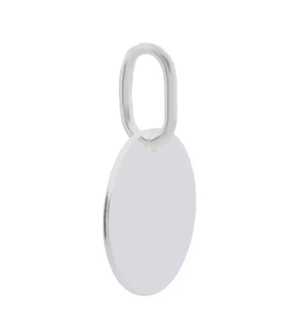 disco de plata para grabar vista lateral