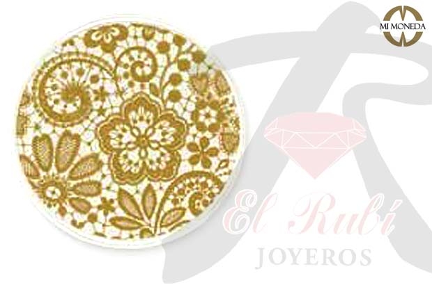 Colgante MiMoneda coleccion encaje 33 mm 039_ENC-42-L