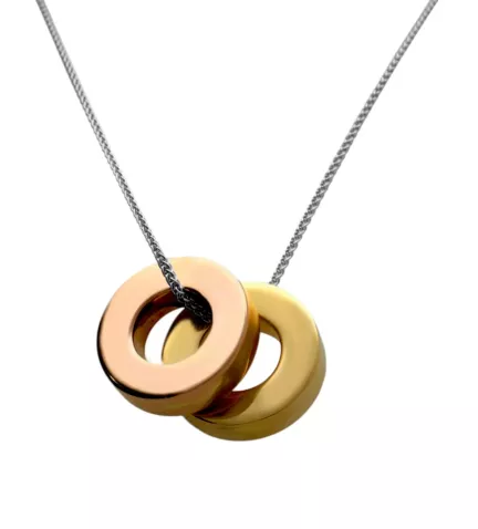 gargantilla de oro tricolor donuts