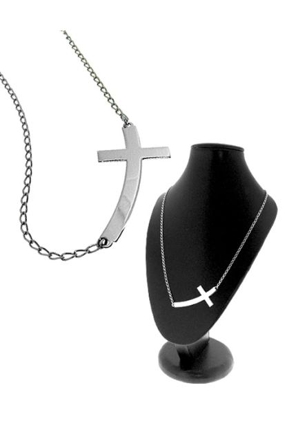 Gargantilla plata ley, sin piedras - foto 3 - rfcia.022_CRUZ-G