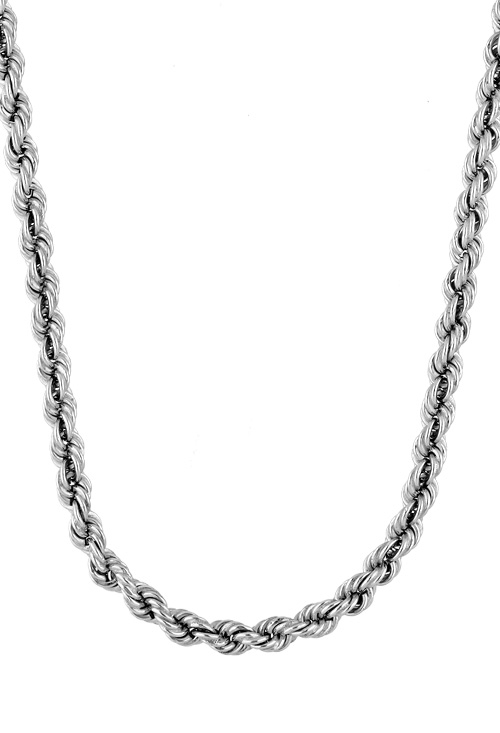 gargantilla cordon salomonico 5,50 mm de grueso y 40 cm de largo vista frontal 126_CMH5.5-40