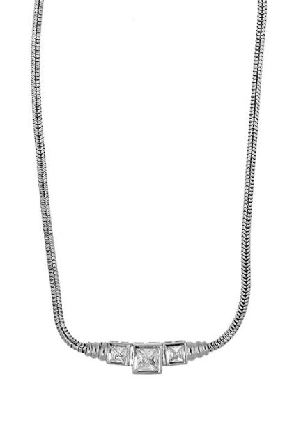 gargantilla de plata con circonitas vista frontal 132_72063-CO