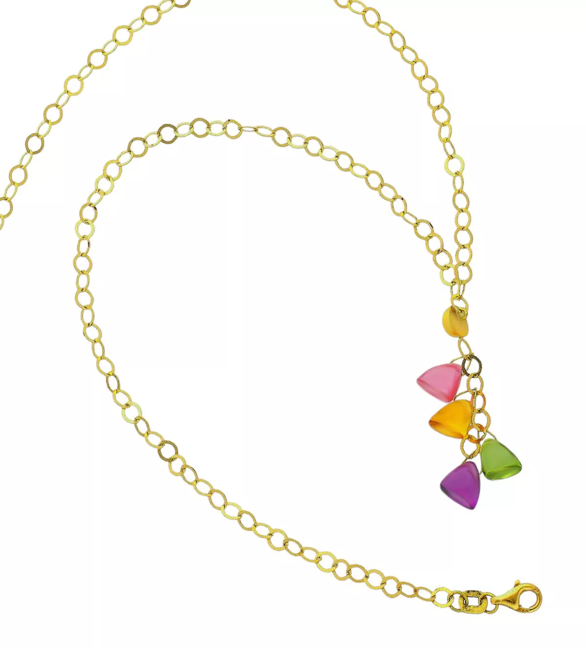 gargantilla de oro amarillo 18k caramelos foto extendida