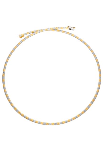 gargantilla oro bicolor 18 kilates modelo rigido vista completa 183_OMEGA001_00