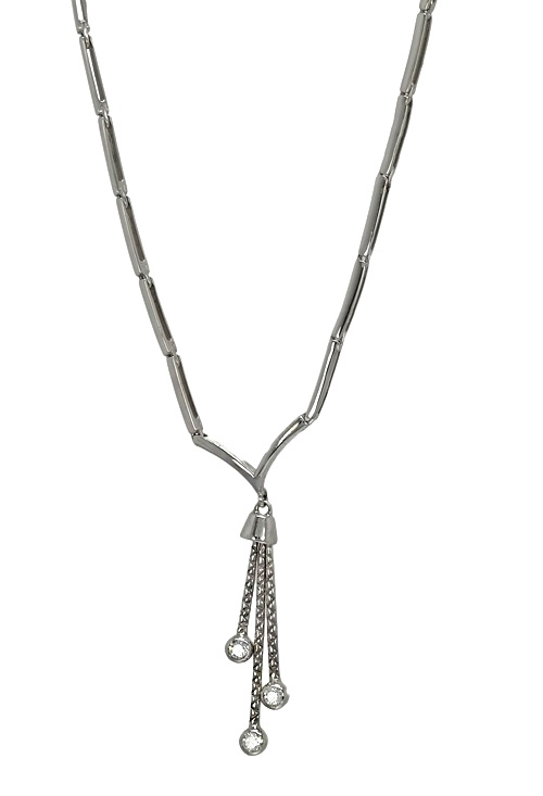 gargantilla oro blanco con diamantes precio con descuento 160_0110140