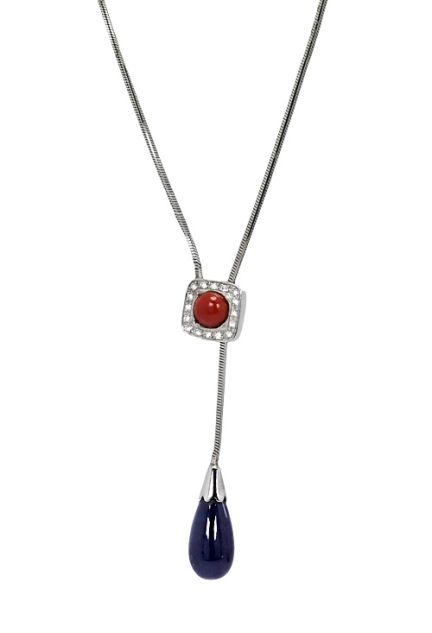 gargantilla oro blanco coral diamantes y onix 133_4862-G