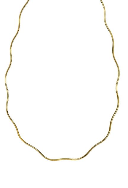 gargantilla rigida ondulada con un lado de oro amarillo y el otro oro blanco 120_203