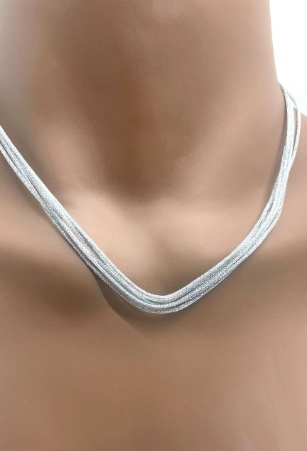 gargantilla textil recubierta de plata de ley con baño de rodio precio de ocasiom joyeria online 260_158081p