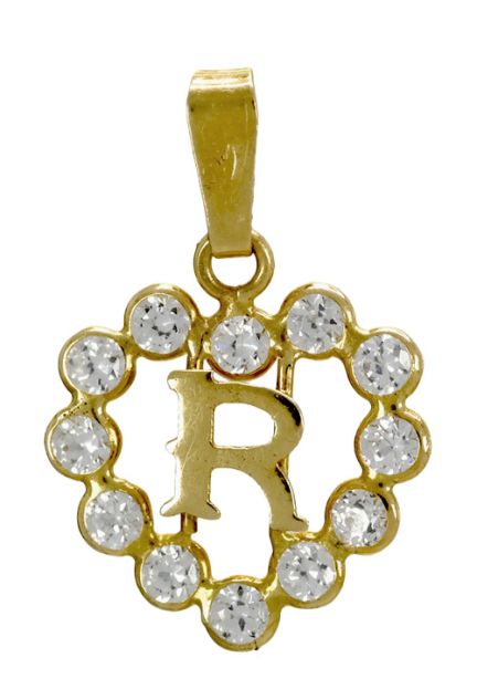 inicial R oro amarillo 18 kilates141_01141R