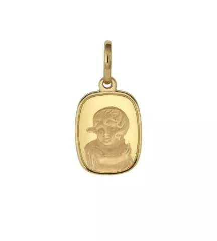 medalla de oro angel de la guarda bizantino