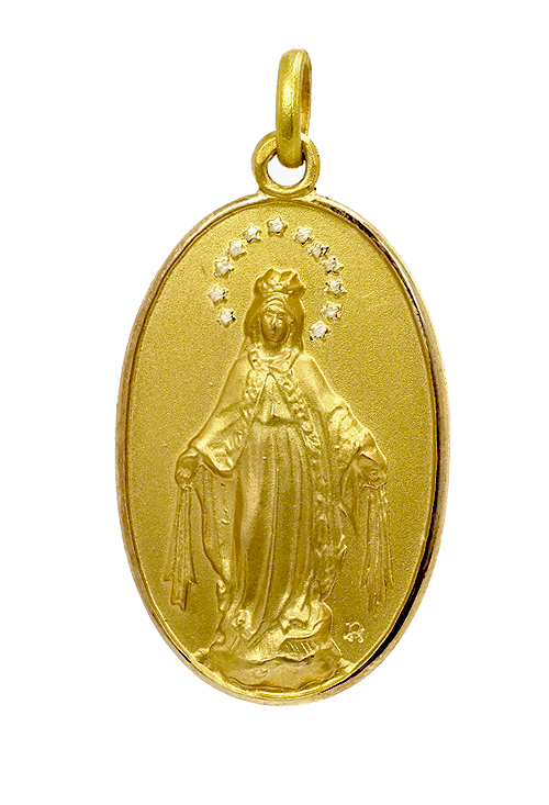 Medalla en oro, Virgen Milagrosa - foto 3 - rfcia.011_MILAGROSAOVAL-5