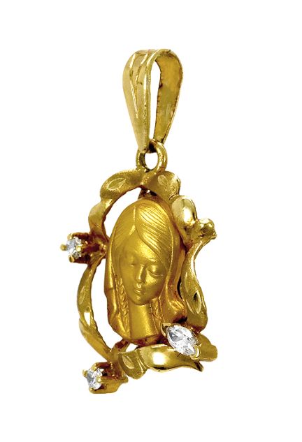 Medalla oro ley y circonitas, Virgen Nina Primera comunion - foto 04 - rfcia 001_002109