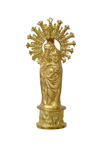 medalla oro amarillo 18 kilates Virgen del Pilar 3D 189_02-500-3 foto principal