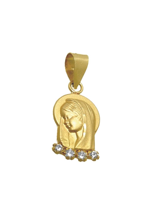 medalla oro amarillo 18 kilates virgen niña precio muy barato para venta en joyeria online