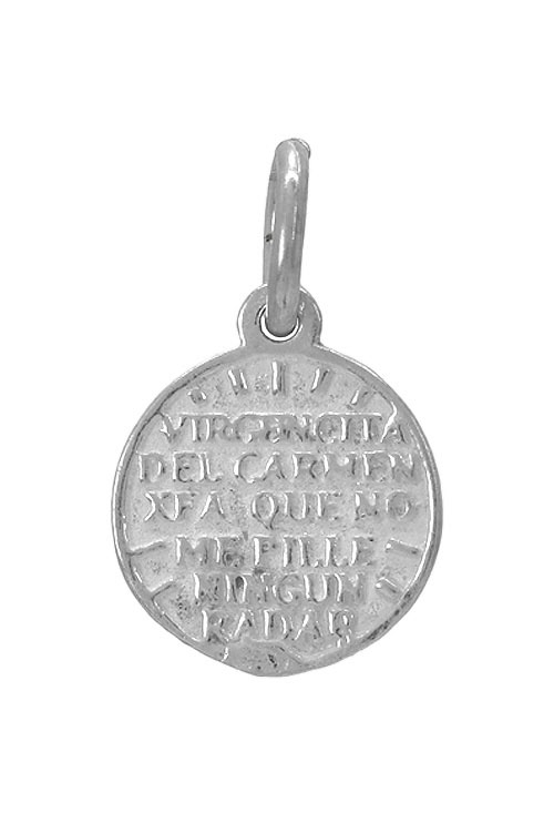 medalla religiosa de plata virgen del carmen esmalte colores coleccion porfi que no me pille ningun radar vista trasera 240_MP-11E-R_02