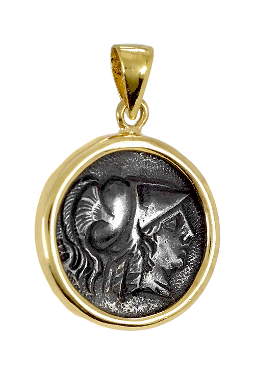 Moneda de plata con cerco de oro amarillo 18 ktes - foto 3 - rfcia.005_00044-5