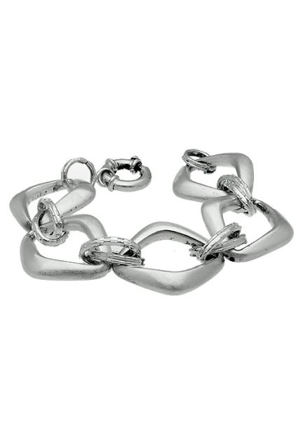 ocasion outlet joyeria pulsera de plata para mujer eslabones grandes forma de rombo vista principal 200_11102-3_01