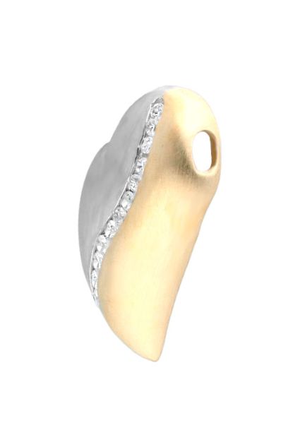 olgante corazon plata bicolor con circones toma de lado 132_71151-CB_01