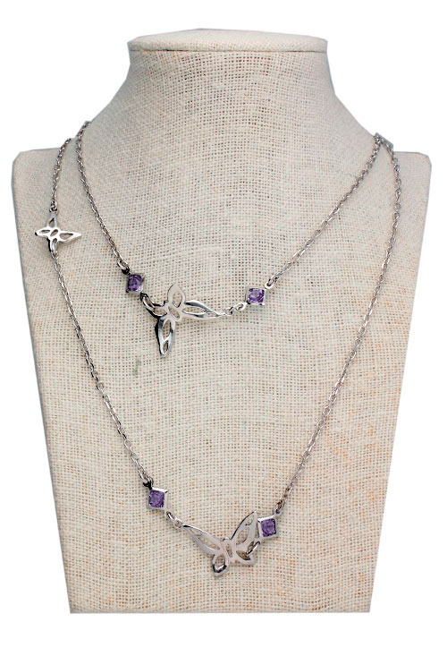 ollar de plata rodinada con cuarzos amatista y motivos mariposas foto en peto de joiyeria 144_EG243-A_02