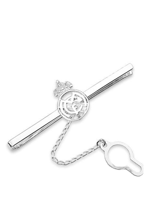 Pisacorbatas plata con escudo del Real Madrid. 033_PRMP1 (Complementos caballero)