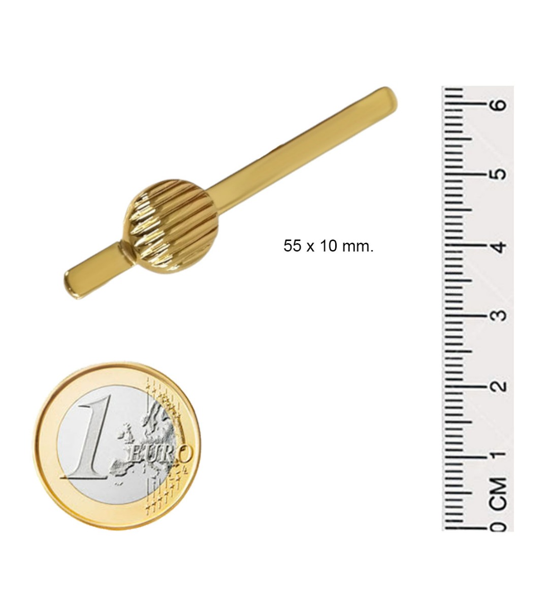 pasador de corbata oro amarillo 18 kilates 134_H5972 medidas