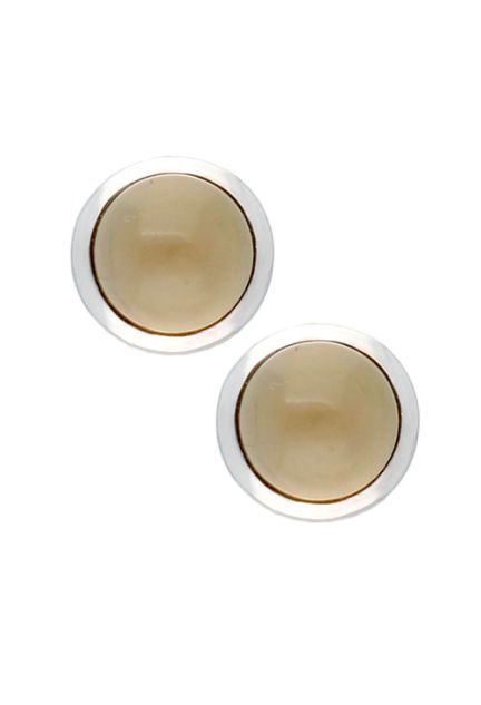 Pendientes plata con cuarzo talla redonda y bombé a precios baratos 103_NSE697A-7 joyas para mujer