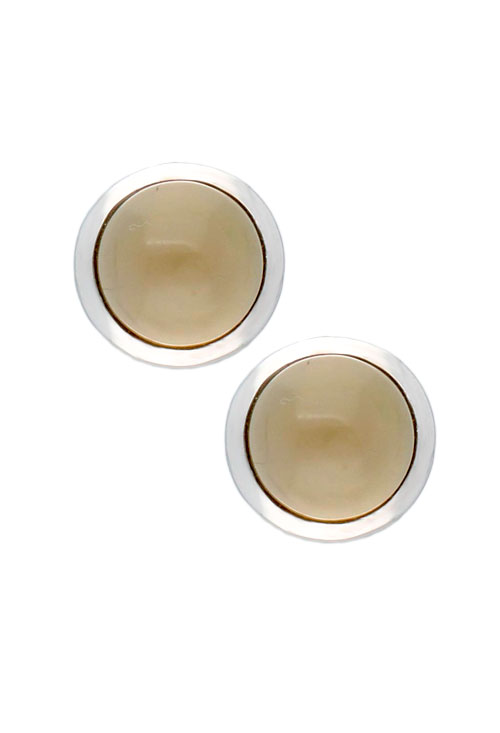 Pendientes plata con cuarzo talla redonda y bombé a precios baratos 103_NSE697A-7 joyas para mujer