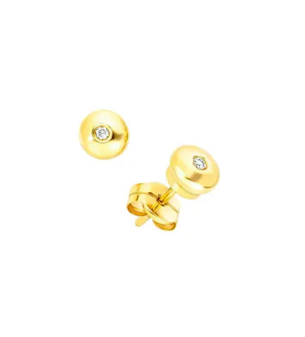 pendientes de oro 18k con brillante 133_3704-P