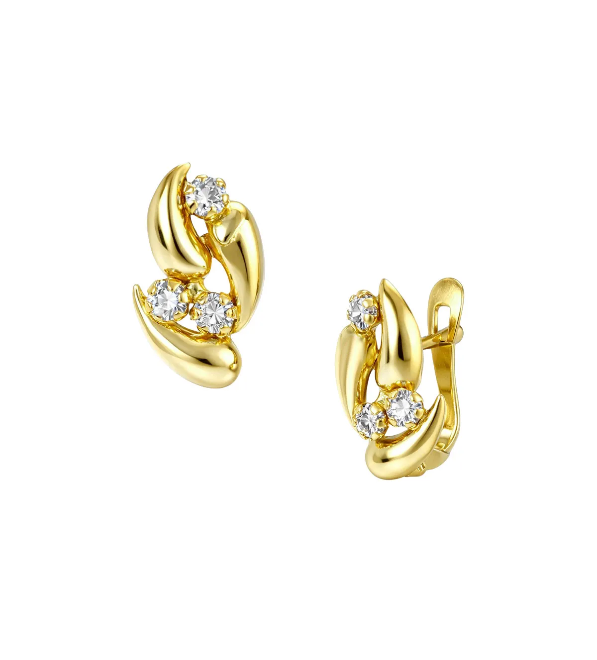 pendientes de oro 18k y circones comunion 139_0416-P