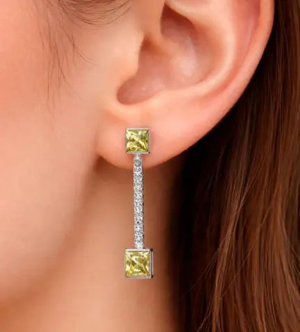 pendientes de oro blancon con circones y olivinas 146_1085-B_10