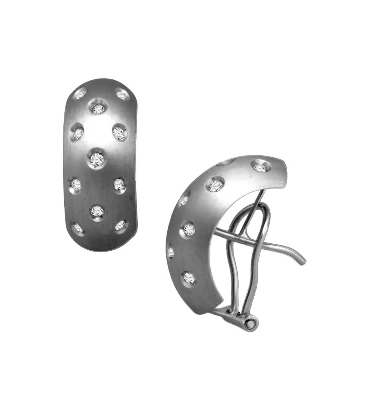 Pendientes de oro con diamantes "Transgresión"