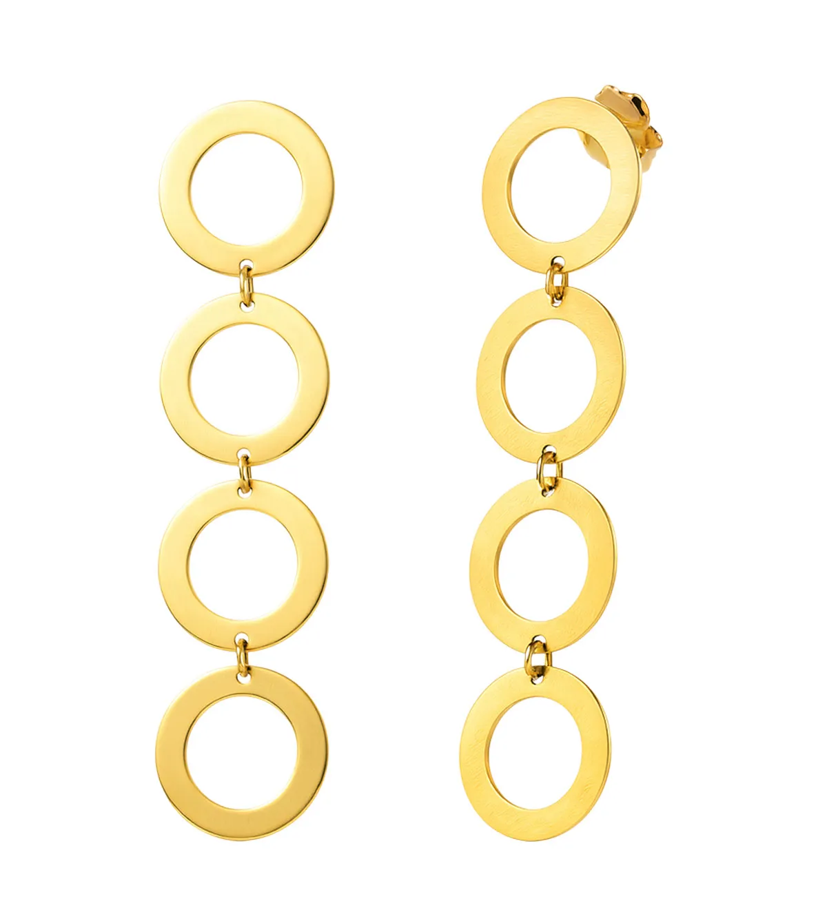 pendientes de oro largos 4 circulos 067_P000100170