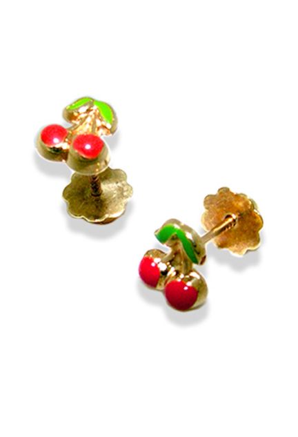 Pendientes dormilona oro, con esmalte, oro amarillo - foto 1 - rfcia.036_TT36726