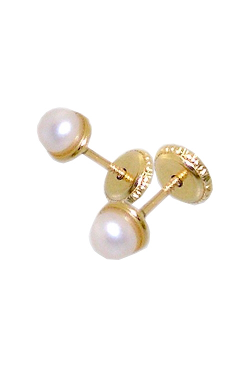 Pendiente bebé de oro y perla para bebé 026_CHO-3