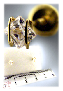 Pendientes dormilona oro 1ª ley 750 mmas. (18 k.) rfcia.197_0233