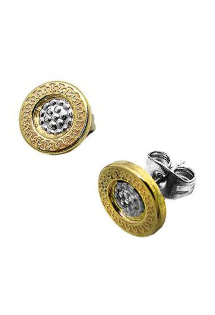 Pendientes acero y oro 094_61398-PTO-1-0