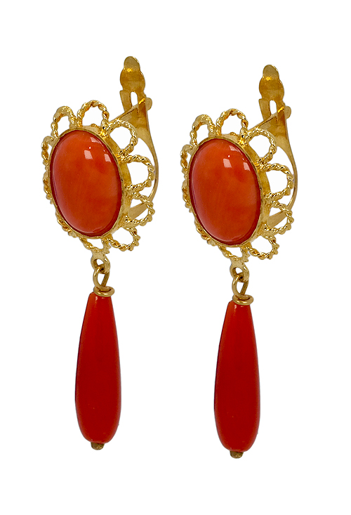 Pendientes oro con corales finos - foto 3 - rfcia.002_4035-P