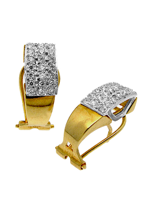 Pendientes oro, con piedras - foto 3 - rfcia.002_51453-P