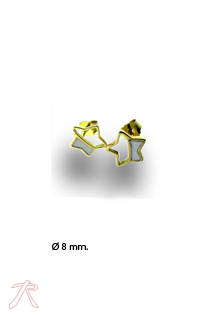 Pendientes oro 1ª ley 750 mmas. (18 k.) chatones·garras·dormilonas oro amarillo rfcia.057_05986-0009