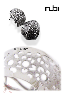 Pendientes plata ley aretes rfcia.144_R1429-D681