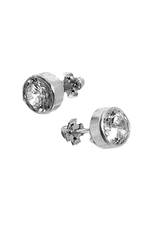 Pendientes plata ley. dormilonas. con piedras - foto 1 - rfcia.030_0315-6PL