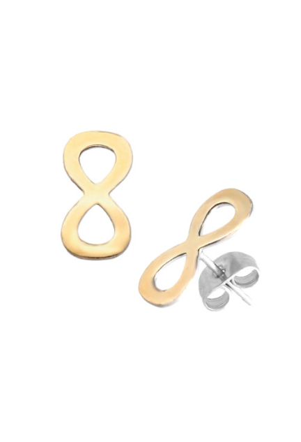 pendientes acero y oro infinito toma lateral 094_61473-PTE_01