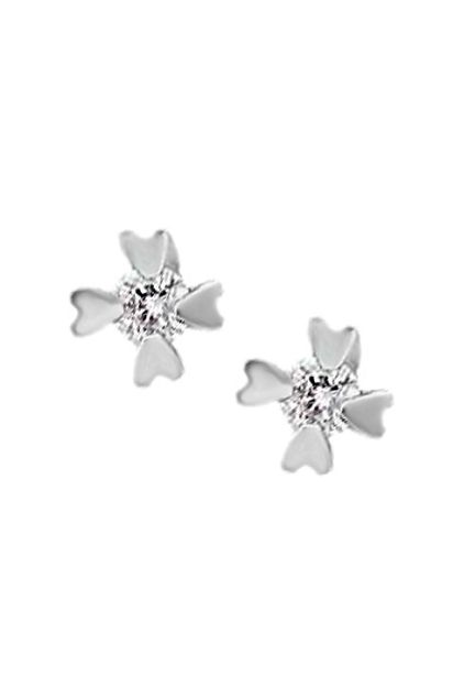 Pendientes oro con diamante, dormilonas. 192_Z1392