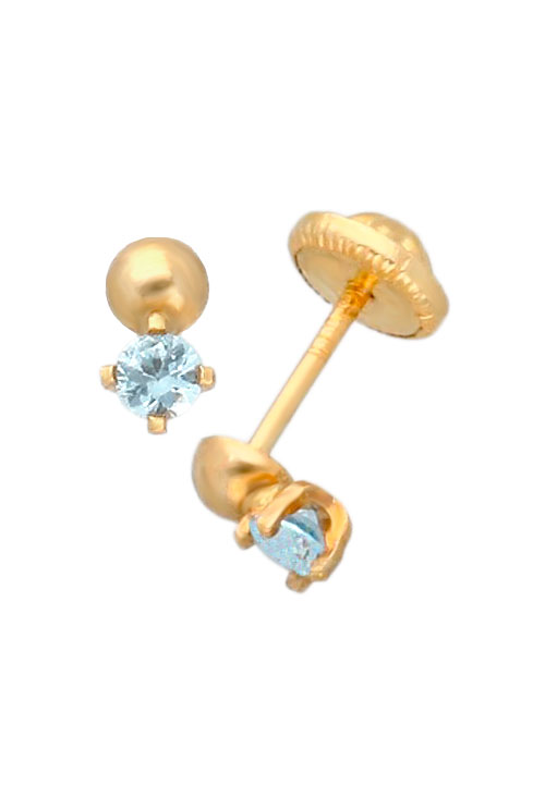 pendientes de oro para bebe niñas nacidas mes de diciembre foto lateral 030_1895DC_01