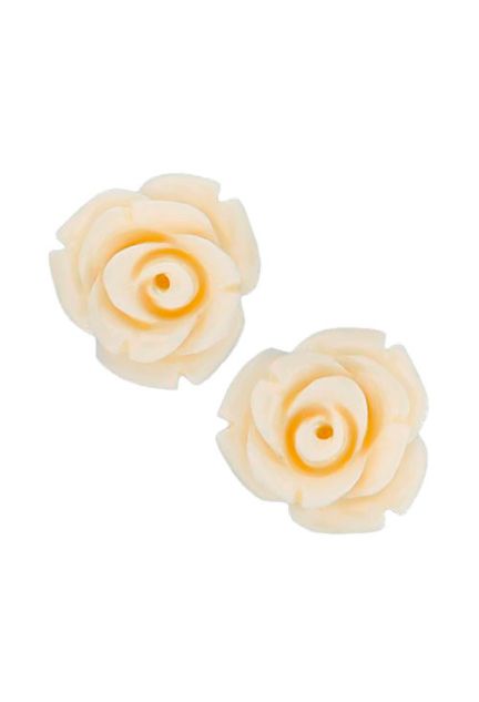 pendientes de plata con resina tallada forma de rosa 103_SE610-B