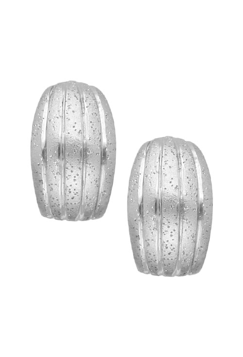 pendientes de plata tripa con gallones mate brillo 200_t085-04-ro