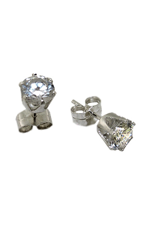 pendientes de plata garra con circonita precio online 030_0310-5PL